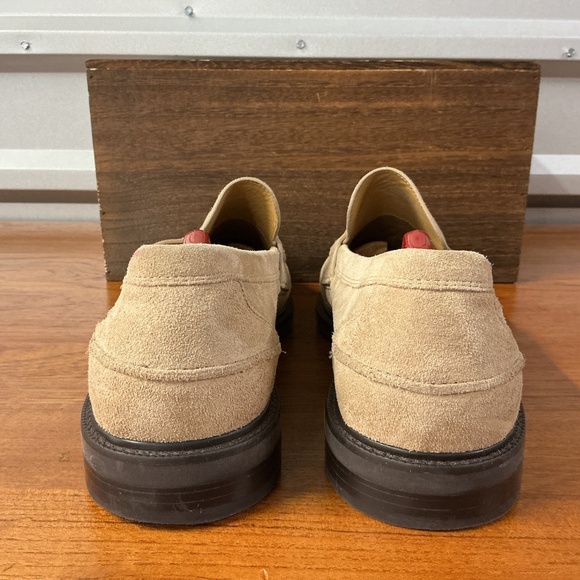 Cole Haan Men Tan Suede Pinch Prep Penny Loafer C39776 Size 12 - Picture 4 of 7